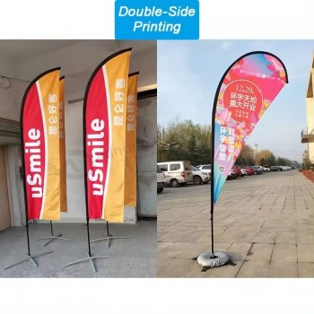 Cheap Promotional Pets Supplies Feather-Flag Large Custom Beach Feather Flags with high quality and any size