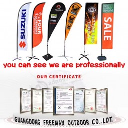 Benutzerdefinierte Werbung Outdoor Flying Banner Teardrop Tear Drop Flaggen Strand Feder Flagge mit hoher Qualität und jeder Größe