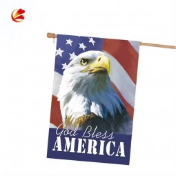 Gott segne Adler Fliege Flagge der Vereinigten Staaten 4. Juli Unabhängigkeitstag 12x18inch Gartenflagge USA Flagge