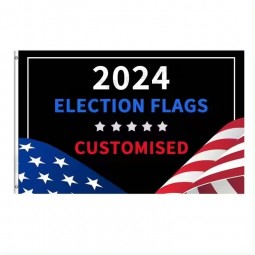 hochwertige kundenspezifische Polyester 90 * 150cm USA Vereinigte Staaten 2024 USA Wahl Flaggen amerikanische Flagge