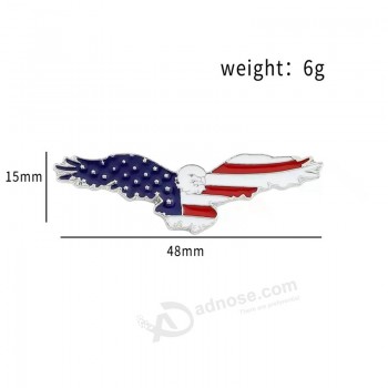 American Flag Stripes Badge And Flag Lapel Pin Stars Metal Badge For USA Patriots Soft Enamel Pin