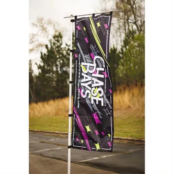 Stampa personalizzata rettangolo verticale pubblicità mostra evento banner Festival Street Stand Pole Bandiera Nobori personalizzata