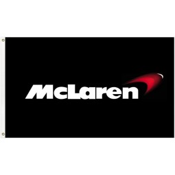 Mclaren Flag 3x5Feet Racing Car Banner For Garage Car Logo Flag Man Cave Decoration