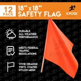 Banderas de seguridad naranjas, 18 