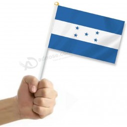 25 PCS Bandera pequeña de mano de Honduras, Mini Bandera de Decoración de Decoración de Mano Hondureña