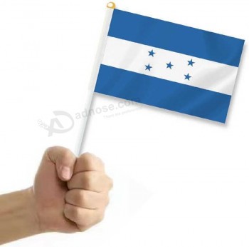 25 PCS Honduras Handheld Small Flag, Honduran Hand held Mini Decor Decoration Banner