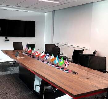 Panama bureau drapeau ensemble, paquet de 2 drapeaux de bureau de table panaméen, petit mini drapeau de bureau avec 12