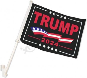 Ant Enterprises Trump 2024 Bandiera per auto a doppia faccia nera 12