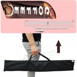 Bandera de café, bandera de café sin viento de 11 pies con asta de bandera de aleación de aluminio / estaca de acero inoxidable / bolsa portátil, banderas de café para negocios
