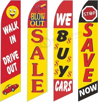 Gebrauchtwagen Flagge windstill Swooper 4 Lot Set auto save walk In drive Verkauf Wir Kaufen