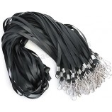 Paquete de 50 cordones negros Cordones para insignias de identificación Cordones de seguridad Cordón de 36