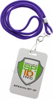 Specialist ID 25 Pack - 카드 홀더 및 이름 태그용 프리미엄 라운드 ID 배지 넥 랜야드 - 36인치 Non-Breakaway Heavy Duty Cord