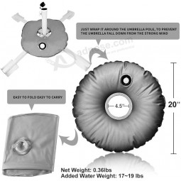 Soporte para sombrilla de playa Plegable ajustable Soporte de base de sombrilla portátil al aire libre con bolsa de peso de agua