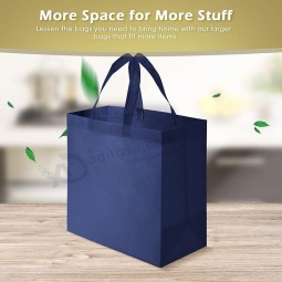 100 Stück wiederverwendbare Tragetaschen Tasche Set Vlies-Einkaufstasche mit Griffen Stoff tragbare Tragetasche Bulk für Shopping-Events Party