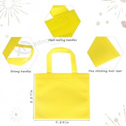 20 piezas de bolsas reutilizables de favores de fiesta, bolsas pequeñas de golosinas no tejidas, bolsas de regalo Treat Tote con asas para cumpleaños de niños, baby shower