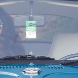 50 Pack Parkeervergunning Hang Tag -Poly Plastic Parkeerborden -Tijdelijke Parkeerpassen, Blanco PVC Parkeerpassen voor Auto Achteruitkijkspiegel
