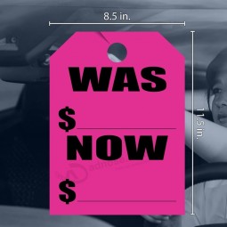 Versa Tags теперь была Mirror Hang Tags - Теперь Tags - Упаковка из 50 штук теперь была Car Hang Tag - 8,5