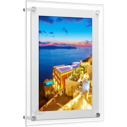 18x24 Zoll RGB LED Posterrahmen - Acryl hinterleuchteter Rahmen, Wandleuchte Box-Schild für Theater, Ladenketten und Restaurants Werbedisplays