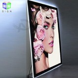 아크릴 LED 라이트 박스, 광고용 맥주 간판 Holer, Halo Lighting 사진 프레임 (검정)