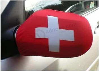schweiz Autospiegel Flagge 6'' x 4'' - swiss Auto Spiegel Flaggen - 2 Stück