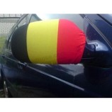 Бельгийский флаг автомобильного зеркала 6'' x 4'' - Бельгийские флаги автомобильного зеркала - 2 шт.