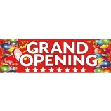 Estandarte de la gran apertura de Tatuo, 3 x 10 pies Letrero y cuerda de la gran apertura de la nueva tienda, suministros para la fiesta de la gran apertura de tela Oxford