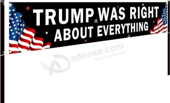 トランプはすべてについて正しかった 2024 年の旗 大きなバナー トランプ 2024 ヤード サイン バナー広告 ポリエステル パーティー 屋外の旗