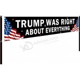 Trump aveva ragione su tutto la bandiera del 2024 Striscione grande Trump 2024 Yard Signs Banner Pubblicità Bandiera per feste in poliestere all'aperto