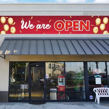 We Are Open Banner,Grand Opening Banner,New Shop Grand Opening Decorations,Grand Opening Party Supplies,Large Store Advertising Sign