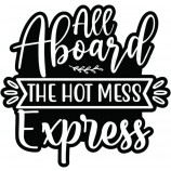 Hot Mess Express - Adesivi e decalcomanie divertenti per auto per le donne