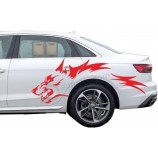 2 confezioni di adesivi e decalcomanie per auto wolf adesivi in vinile divertenti riflettenti impermeabili grandi per ruota e porta per auto e porta rossa