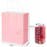 100 Pack 10.5x8.5x4.5 pollici sacchetti regalo, sacchetti di carta con maniglie, sacchetti di carta, sacchetto regalo di compleanno, sacchetti regalo alla rinfusa, sacchetti di car