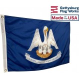 4x6' Stato della Louisiana Bandiera - All Weather Nylon & Rinforzato Fly End cuciture - Made in USA