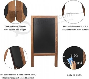 Kreidetafel Schild 40x20'' Outdoor Kreidetafel Schilder Sandwich Tafel Schild Holz Ein Rahmen Bürgersteig Schild große stehende Kreidetafel mit Flüssigkeit