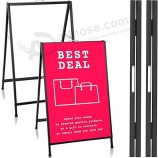 4 Paquete A Letrero De Marco 24x36 Pulgadas Póster De Boda Soporte Letrero De Acera Tablero De Sándwich Heavy Duty Al Aire Libre Recubierto Negro Doble Cara Metal