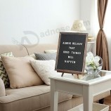 Feltro Letter Board con Rustic Vintage Frame e Stand 12x16 pollici, grigio scuro Changeable Letter e Message Board include 792 lettere