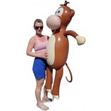 Huge 65" (Over 5 Feet) Tall Inflatable Monkey (Vinyl) Fun Jungle Animal Safari Africa Tropical Birthday Party Decoration! (1 Pack)