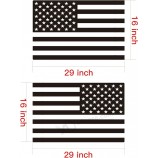 Seitenfenster amerikanische Flagge Aufkleber für Auto SUV LKWs, universell matt schwarz USA Flagge Vinyl Aufkleber kostenlose Installationswerkzeuge (ein Paar)
