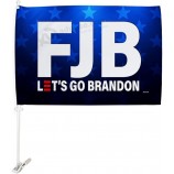FJB lets Go brandon Auto Flagge Fahrzeug Auto Fenster Dekor Halterung Halterung Clip kleiner Wandteppich Pro Trumpf 2024 maga bandera para carros outdoor pole