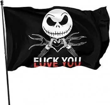 Kerst Skellington Halloween 3x5 Voet Vlaggen Buiten Vlag Duurzaam Vervaagt Bestendig Thuis Tuin Decoratie Vlag