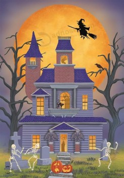 Haunted House Party Halloween House Flag 40