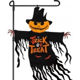 Halloween Garden Flag Decorazioni Esterne per Esterno Stampato Double-Sided Leopard, Zucca Fantasma Inverno Yard Bandiere House Yard Decorazione Stagionale 22 x 23