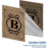 Bandera de jardín con letra B de monograma clásico, bandera de jardín con inicial de apellido familiar de doble cara - decoración personalizada de bienvenida a casa