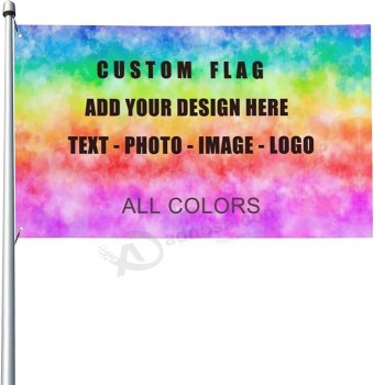 Bandiera personalizzata 3x5 FT - Bandiere per esterni personalizzate Striscioni - Personalizza Stampa il tuo logo / immagine / foto / parole / testo - Decorazione personalizzata
