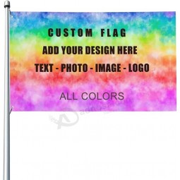 Drapeau personnalisé 3x5 pi - Drapeaux extérieurs personnalisés Bannières - Personnalisez Imprimez votre propre logo / image / photo / mots / texte - Décoration personnalisée