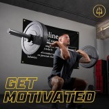 Gold Trident Discipline Motivational Gym Banner - Inspire Your Workout with this Banner - Perfect Fitness Wall Decor for Gym, Dorm