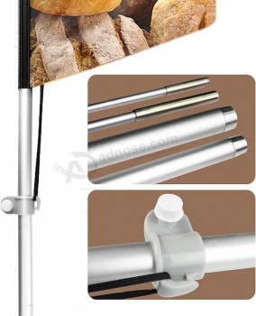 Bakery Swooper Flag, 11FT Windless Bakery Feather Flag with Aluminum Alloy Flagpole/Stainless Steel Ground Stake/Portable Bag