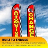Automotive Service, Olieverversing, Rem Service Bord King Size Swooper Vlaggen -3 Pack | 36W x 138L Reclamebord | Weerbestendige polyester vlaggen