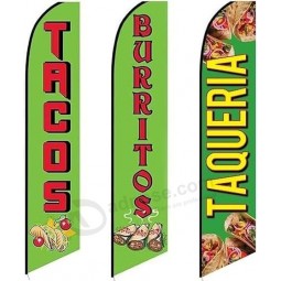 3 Swooper Flags 아침 식사 점심 저녁 특별 타코 Burritos & Taqueria