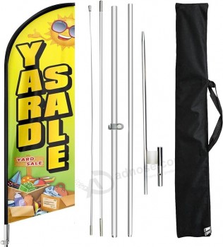 Yard Sale Feather Flag Pole Kit en Ground Stake, 11FT Reclame Swooper Business Sign Vlaggenmast Kit voor Yard Sale
